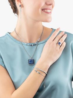 COEUR DE LION Textured Folding Clasp Bracelet - view 2, Silver