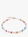 COEUR DE LION GeoCUBE® Iconic Precious Necklace, Gold/Multi