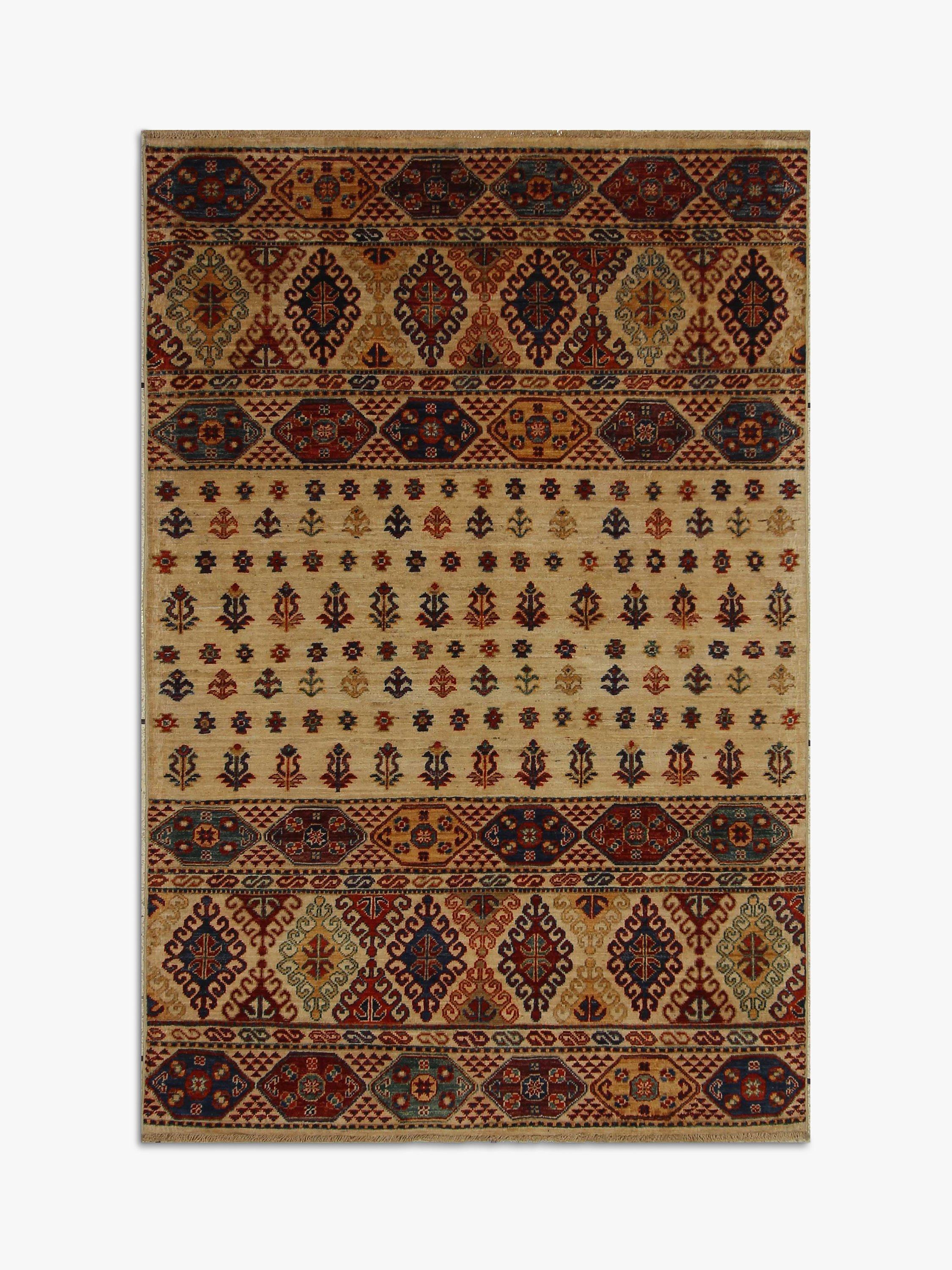 Gooch Oriental Khurjeen Wool Rug, L180 x W120cm, Beige