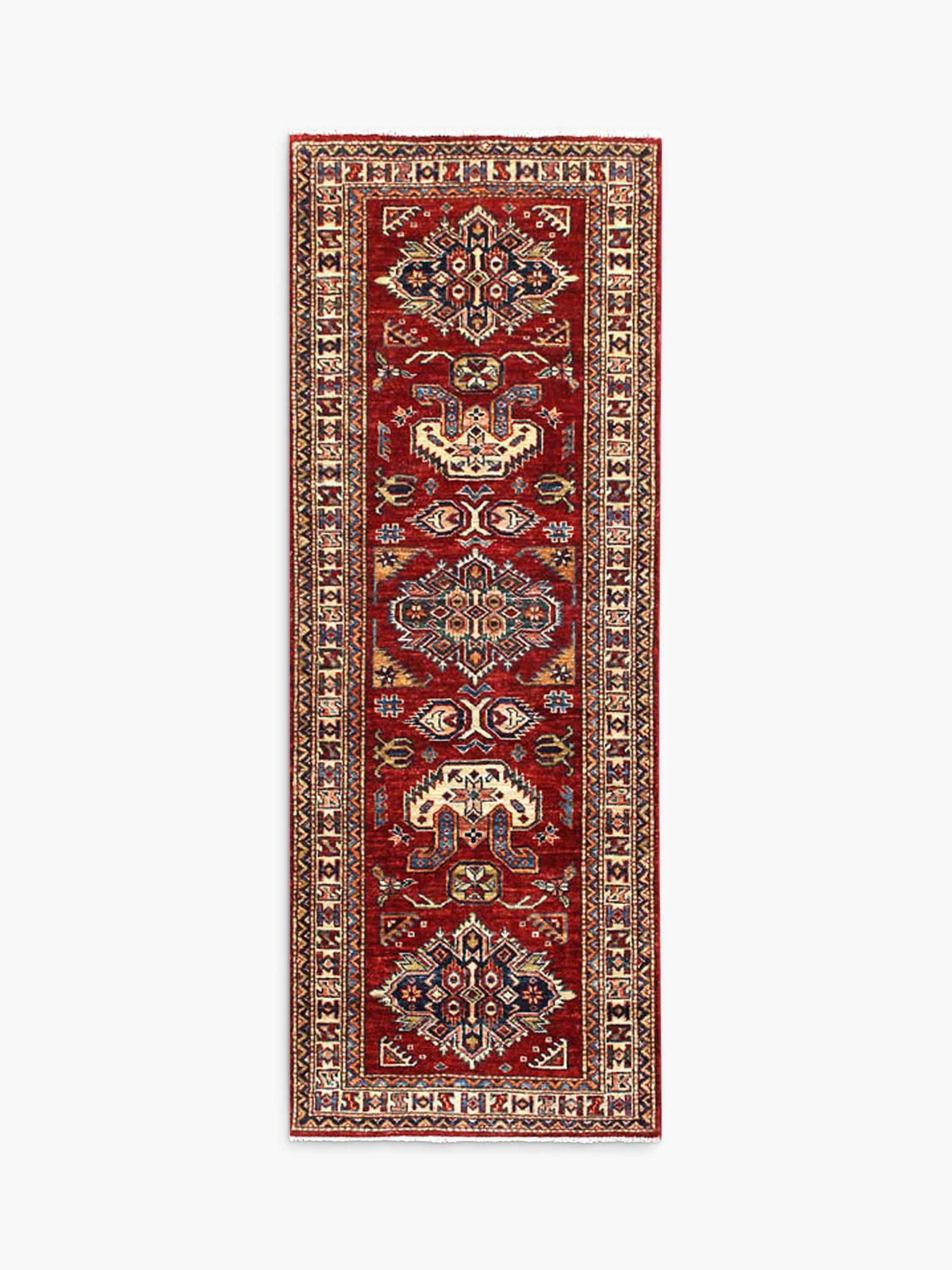 Gooch Oriental Supreme Kazak Runner Rug, L201 x W76 cm, Red