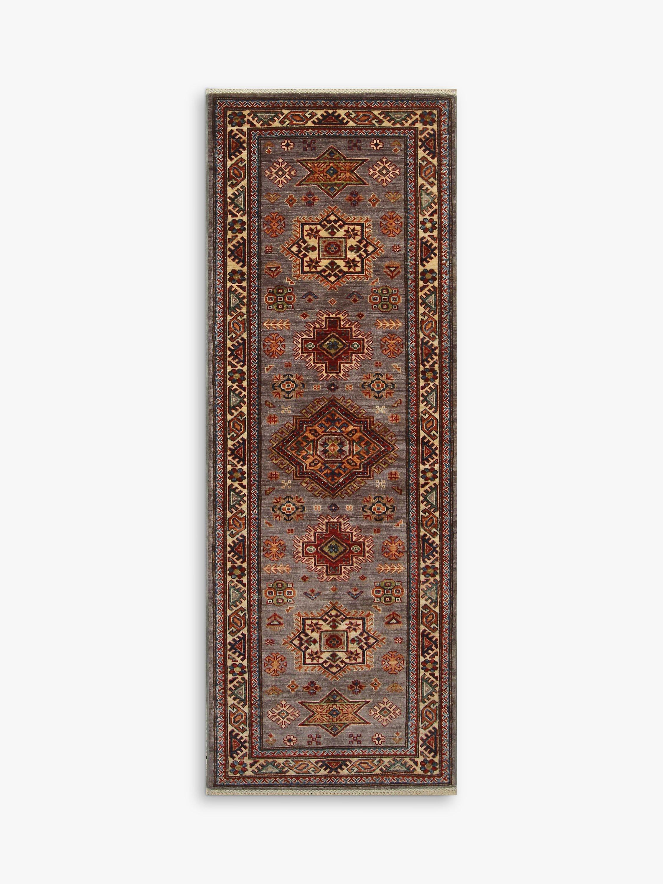 Gooch Oriental Supreme Kazak Runner Rug, L204 x W75 cm, Blue