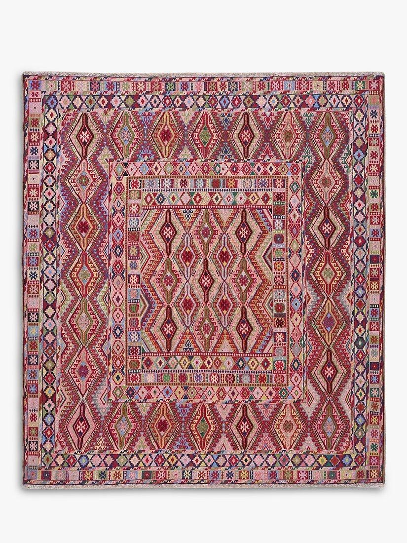 Gooch Oriental Dezange Biljick Killim Rug, L185 x W148 cm, Red