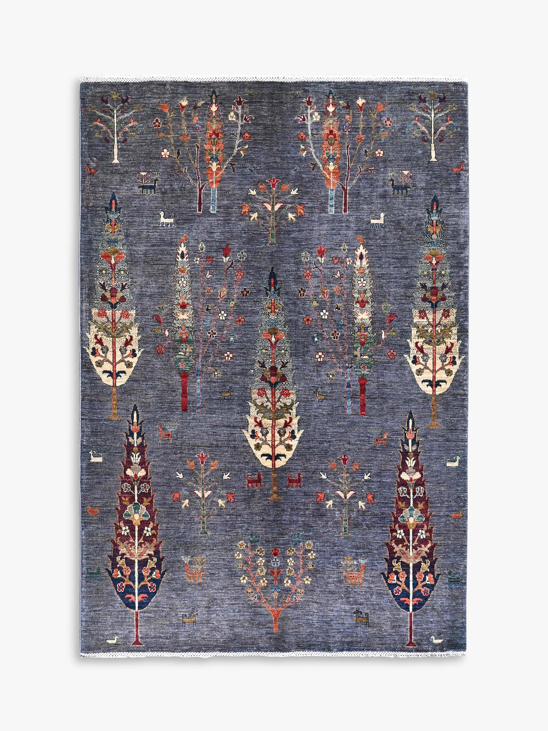 Gooch Oriental Pictorial Rug, L246 x W170 cm, Grey