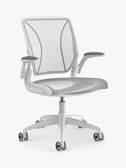 Humanscale Diffrient World Mesh Task Chair, White/White