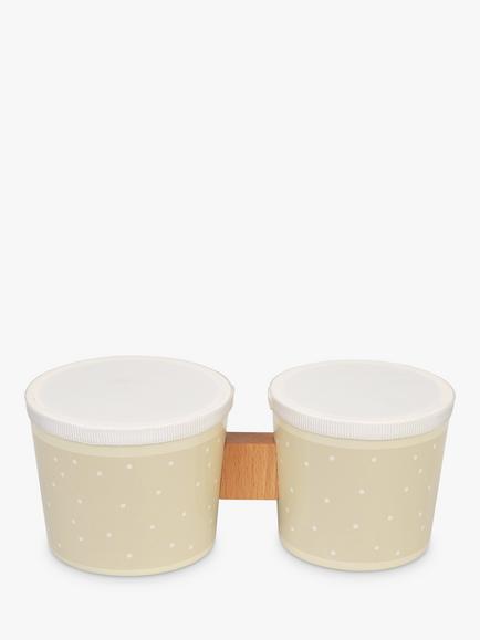 John Lewis Toy Wooden Bongo Drums - view 2, Multi