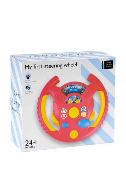 John Lewis Steering Wheel Toy - view 2, Multi