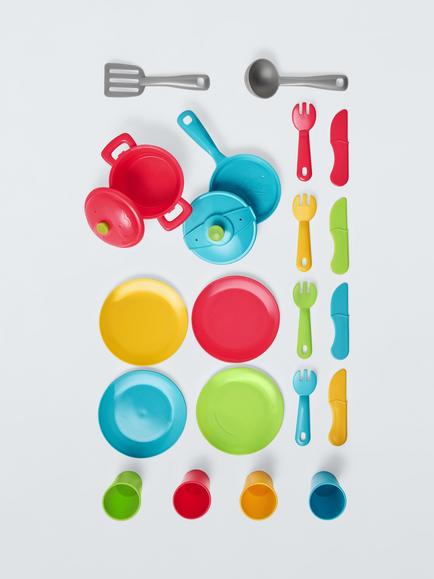John Lewis Washing Up Set Toy - view 2, Multi