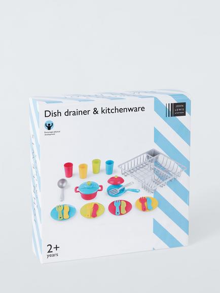 John Lewis Washing Up Set Toy, Multi