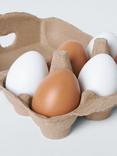 John Lewis Play Wooden Eggs, Box of 6