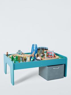 John Lewis Wooden Train Table & Track Set, FSC-Certified, Multi