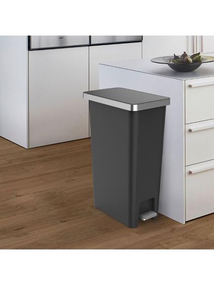 EKO Hana Recycler Pedal Bin, 45L - view 2, Grey