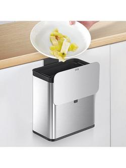 EKO Puro In Cupboard Bin, 7L, Stainless Steel - view 2, Stainless Steel