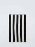 John Lewis ANYDAY Stripe Bath Mat, Black/White