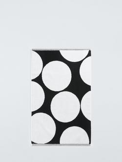 John Lewis Domino Bath Mat, Black, Black