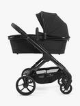 iCandy Peach 7 Designer Collection Pushchair, Carrycot & Accessories with Cocoon Car Seat and Base Travel Bundle, Cerium Black