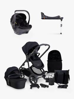 iCandy Orange 4 Pushchair, Carrycot & Accessories with Cocoon Car Seat and Base Travel Bundle, Black