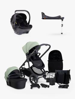 iCandy Orange 4 Pushchair, Carrycot & Accessories with Cocoon Car Seat and Base Travel Bundle, Pistachio