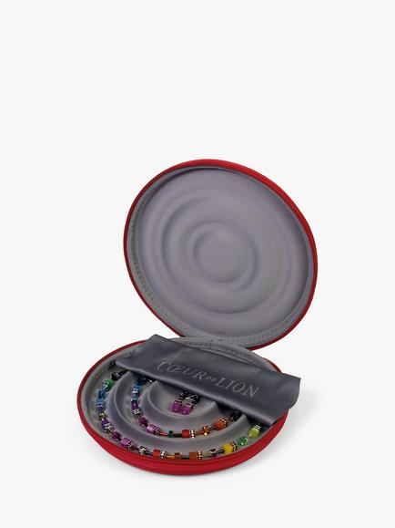 COEUR DE LION Circular Jewellery Storage Case - view 2, Red