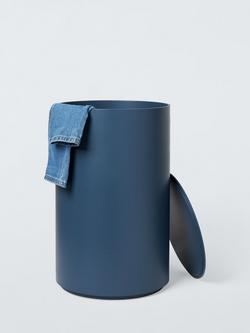 John Lewis Matte Lacquer Laundry Basket - view 2, Loche Blue