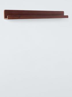 John Lewis Mid Century Acacia Wood Shelf, 91cm, Brown - view 2, 