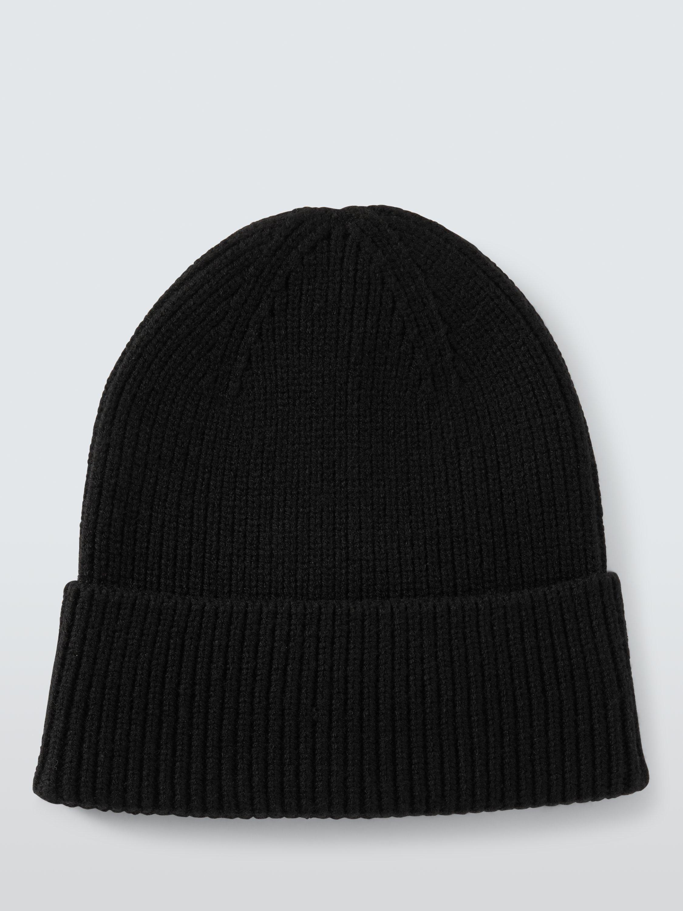 Product image 2 of 4, which shows John Lewis ANYDAY Plain Beanie, Black