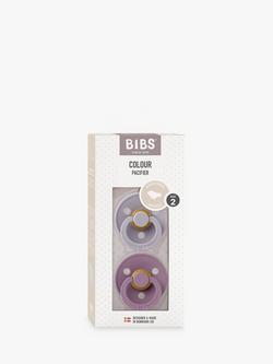 BIBS Colour Anatomical Baby Soothers, Pack of 2, Size 2, Grey/Mauve - view 2, Grey/Mauve
