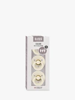 BIBS Colour Try-It Collection Baby Soothers, Size 1, Pack of 3, Ivory - view 2, Ivory