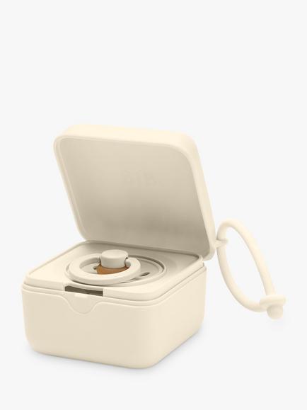 BIBS Pacifier Soother Box, Ivory, Ivory