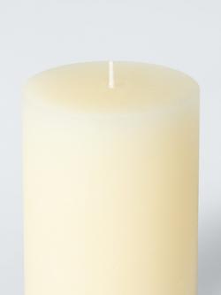 John Lewis Rustic Pillar Candle, H10.5 cm, White Ivory - view 2, White Ivory