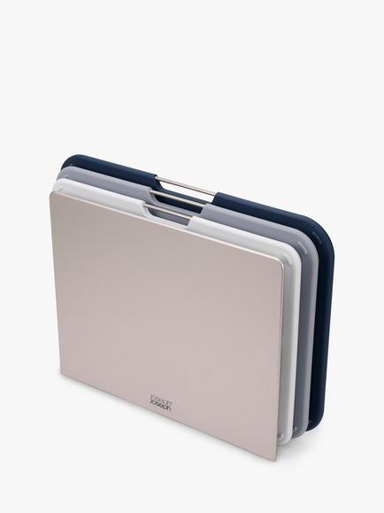 Joseph Joseph Nest Large Chopping Boards & Storage Stand, Set of 3, Grey, Grey