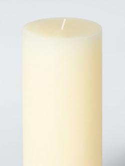 John Lewis Rustic Pillar Candle, H22.5 cm, White Ivory - view 2, White Ivory