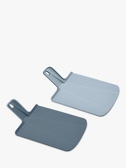 Joseph Joseph Chop2Pot Small Plastic Chopping Board, Set of 2, Sky, Sky