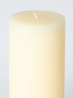 John Lewis Rustic Pillar Candle, H28 cm, White Ivory - view 2, White Ivory