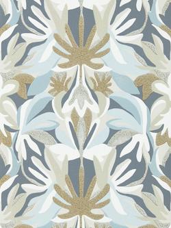 Harlequin Melora Wallpaper, HTEW112762, Hempseed/Exhale