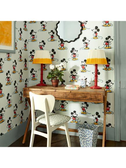 Sanderson Mickey Stripe Wallpaper - view 2, Ddiw217271