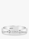 Milton & Humble Jewellery Pre-Loved 18ct White Gold Diamond Wave Band Ring