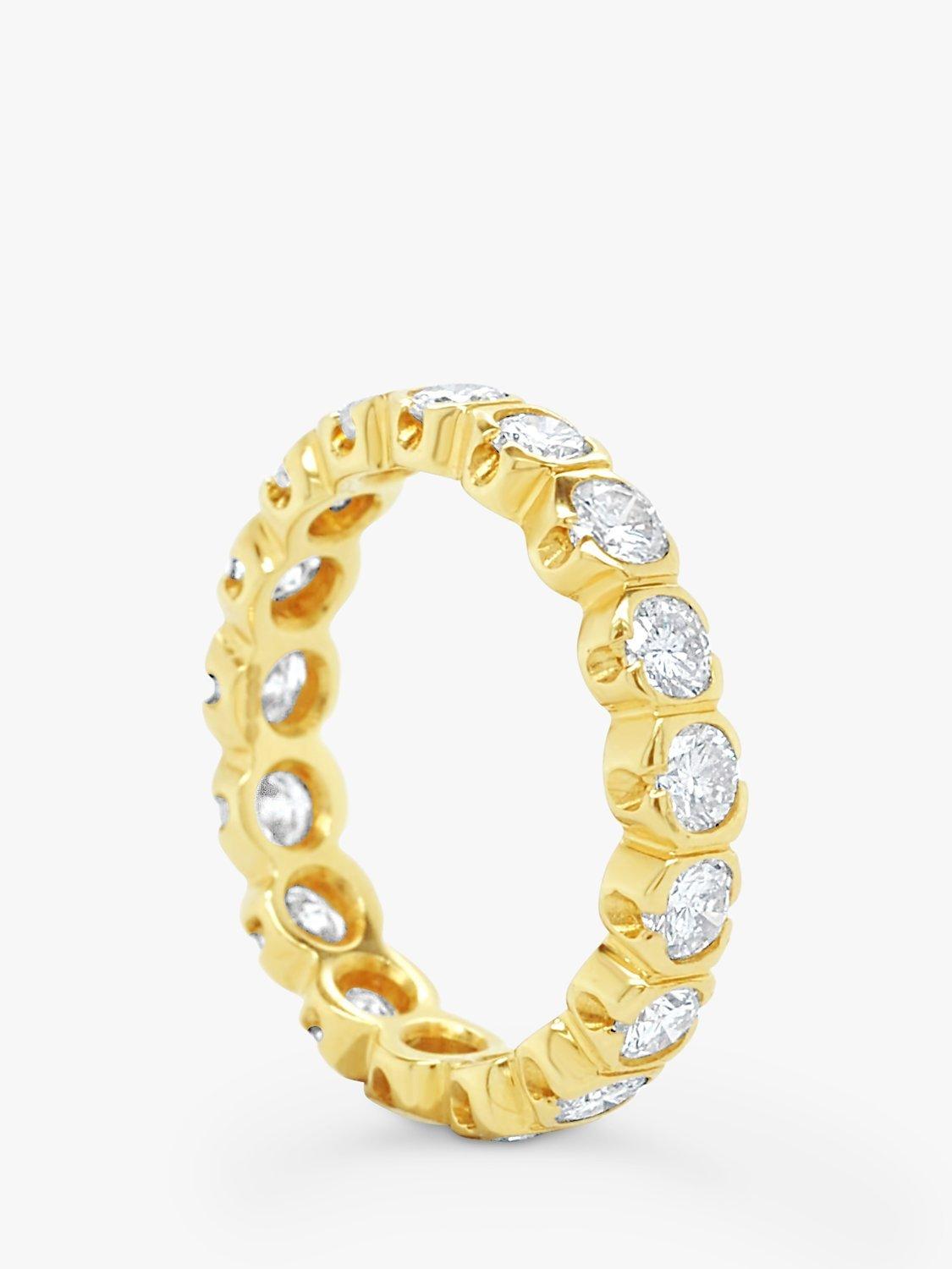 Product image 3 of 5, which shows Milton & Humble Jewellery Pre-Loved 18ct Yellow Gold Diamond Eternity Ring, Gold, P