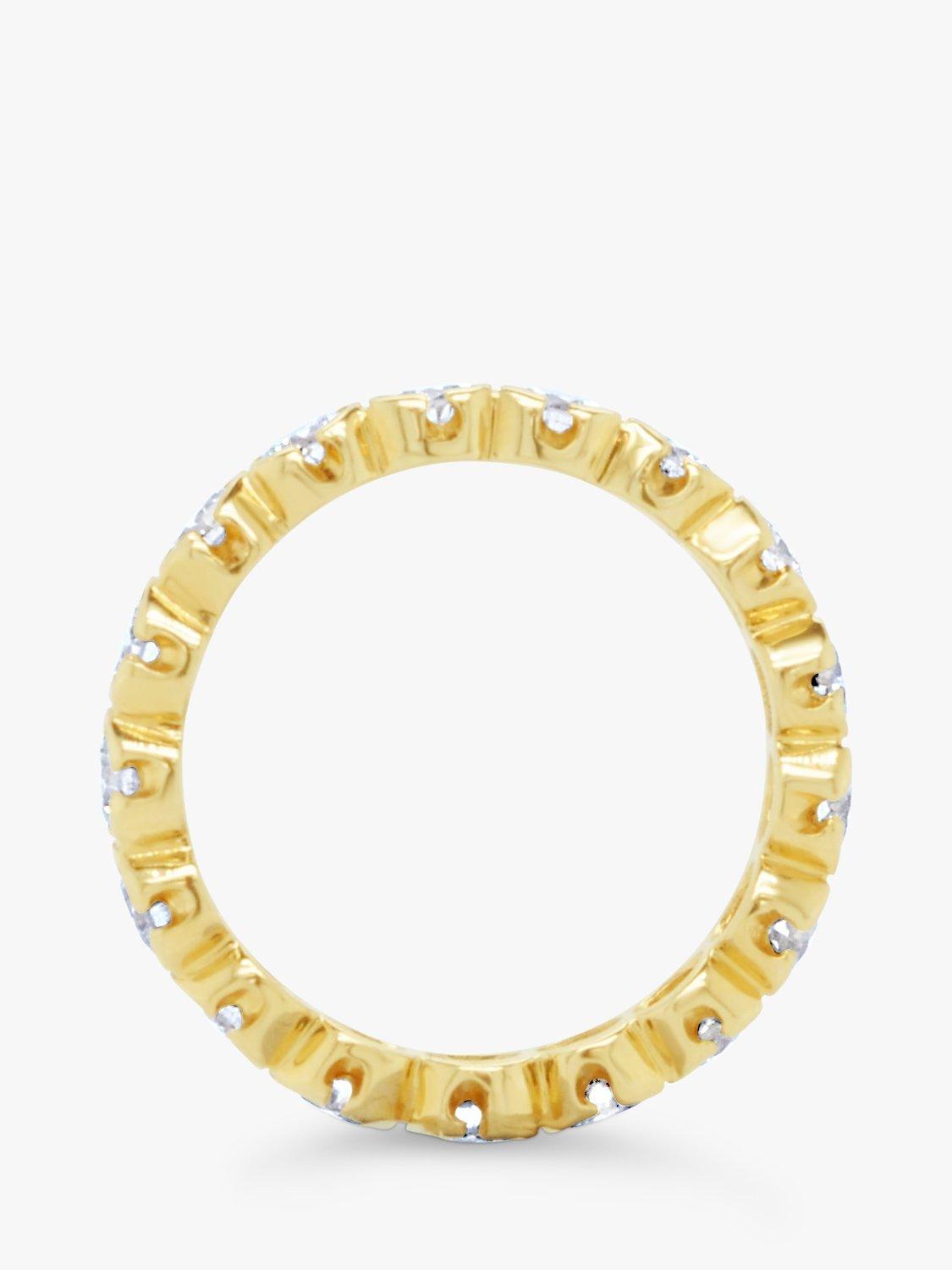 Product image 4 of 5, which shows Milton & Humble Jewellery Pre-Loved 18ct Yellow Gold Diamond Eternity Ring, Gold, P