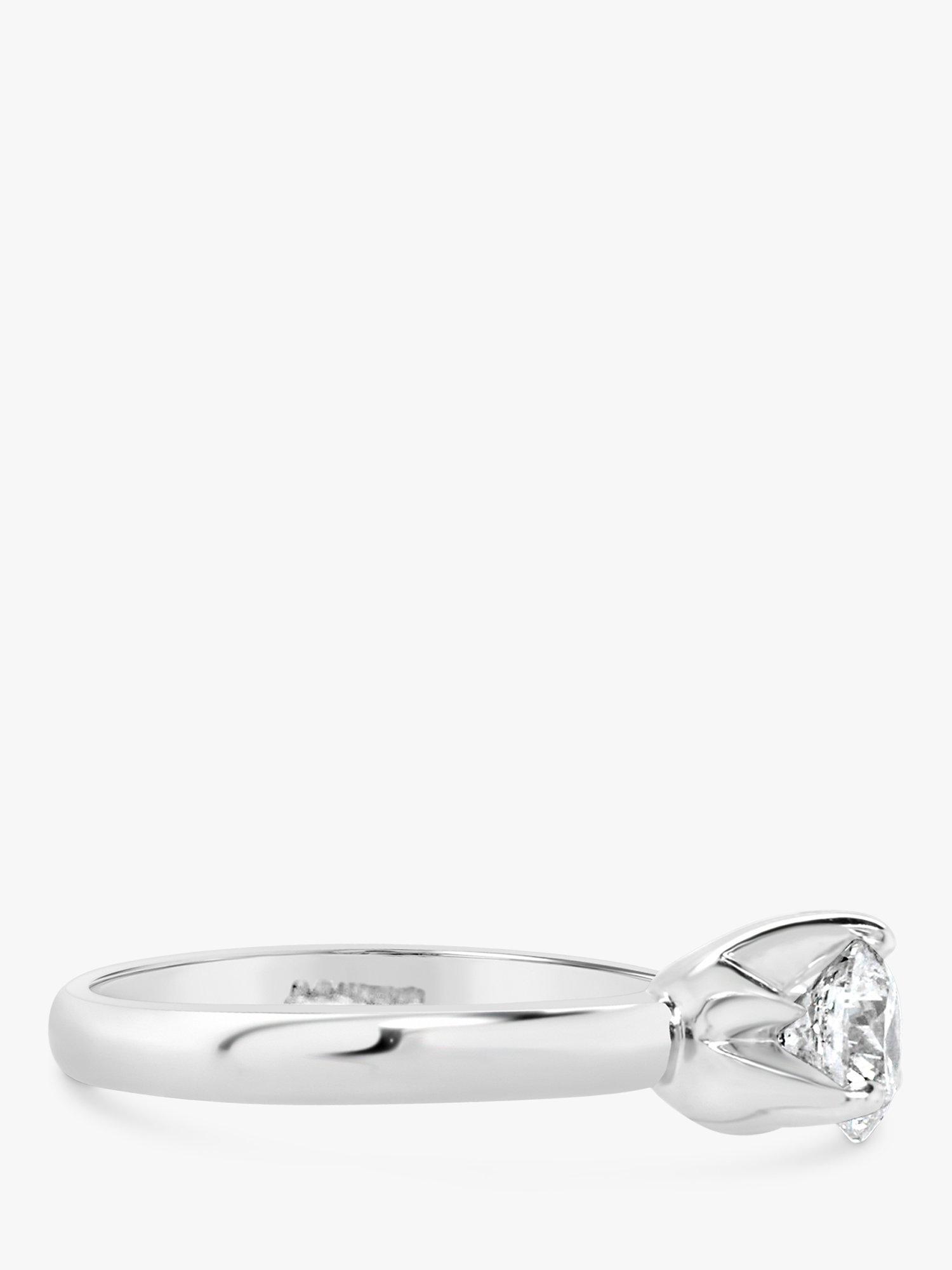 Product image 2 of 6, which shows Milton & Humble Jewellery Pre-Loved Platinum Solitaire Diamond Ring, Dated Birmingham 2007