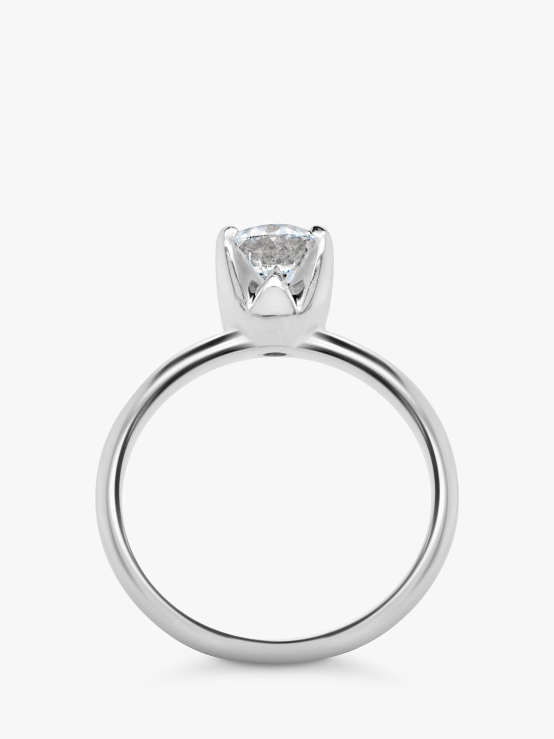 Product image 4 of 6, which shows Milton & Humble Jewellery Pre-Loved Platinum Solitaire Diamond Ring, Dated Birmingham 2007