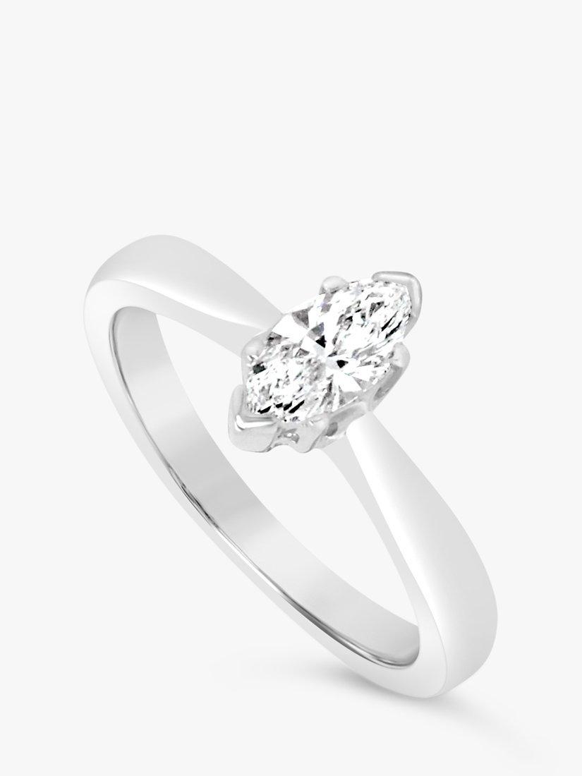 Product image 2 of 5, which shows Milton & Humble Jewellery Pre-Loved Platinum Marquise Diamond Ring