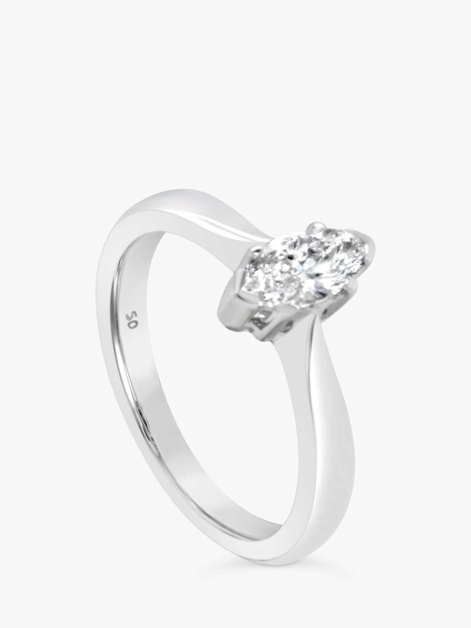Product image 3 of 5, which shows Milton & Humble Jewellery Pre-Loved Platinum Marquise Diamond Ring
