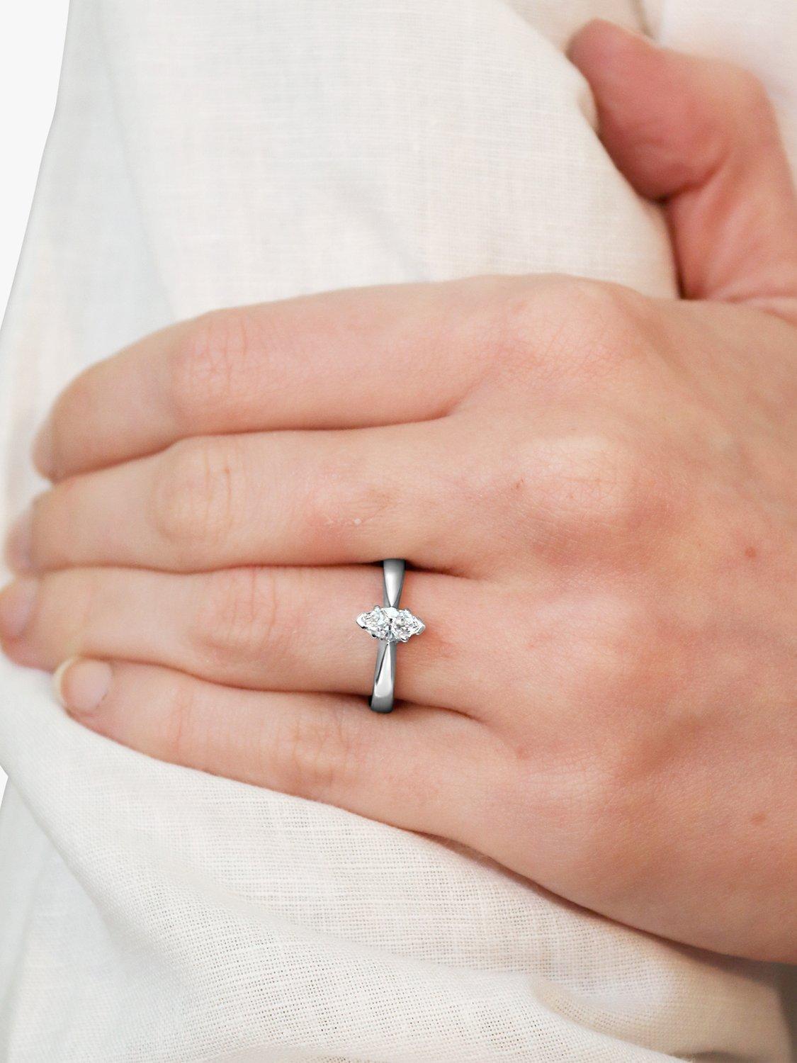Product image 5 of 5, which shows Milton & Humble Jewellery Pre-Loved Platinum Marquise Diamond Ring