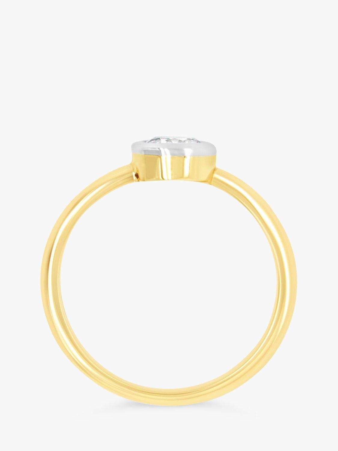Product image 4 of 5, which shows Milton & Humble Jewellery Pre-Loved 18ct Yellow and White Gold Solitaire Diamond Ring