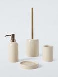 John Lewis Ceramic Greige Bathroom Accessories, Greige