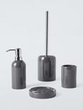 John Lewis Ceramic Steel Bathroom Accessories, Greige