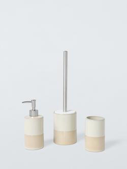 John Lewis Reactive Glaze Two Tone Bathroom Accessories, 