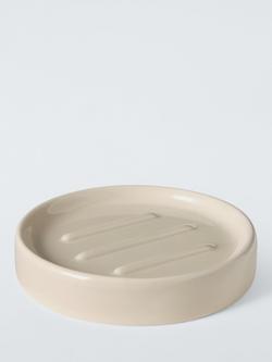 John Lewis Ceramic Soap Dish, Greige