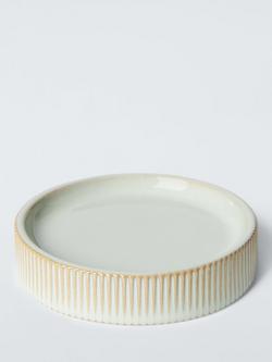 John Lewis Reactive Glaze Two Tone Soap Dish, Natural, 
