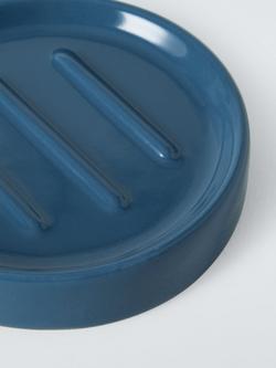 John Lewis Ceramic Soap Dish - view 2, Lake Blue